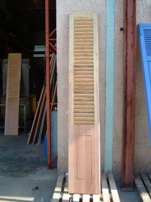Volet persienne après restauration de menuiserie par SALVAT DECAPAGE 